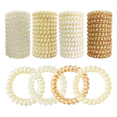 亞馬遜歐美彩色系列電話線發圈頭飾女高彈力耐用發繩扎頭髮繩