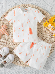 Summer T-shirt for boys, shorts, trousers, set, with short sleeve
