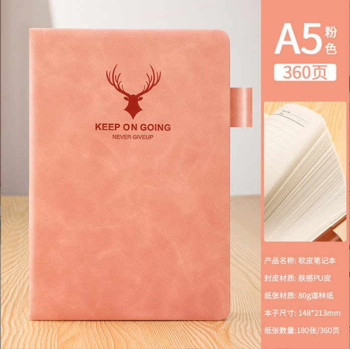 A5 cuaderno macarons color grueso bloc de notas de alto valor Libro de registro de reuniones de negocios Libro de anuncios al por mayor