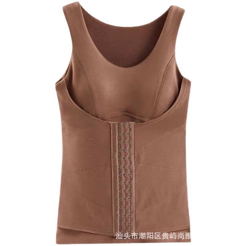 德绒保暖内衣女防寒束腰收腹打底衫女发热背心护腰带女加绒加厚|undefined