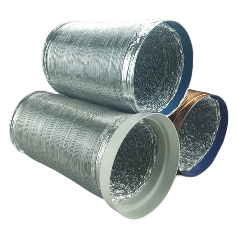 Вытяжная труба для кухонной вытяжки, стальная проволока, телескопическая труба для вытяжки, вытяжная труба из алюминиевой фольги, дымоходная вентиляционная труба, бытовая вытяжная труба