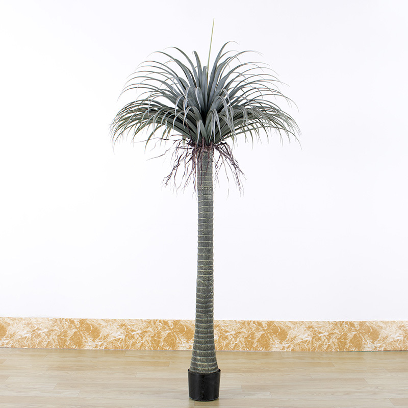 Fábrica de árboles artificiales Venta caliente decoración de plátano artificial planta verde artificial en maceta comercial decoración suave árbol artificial