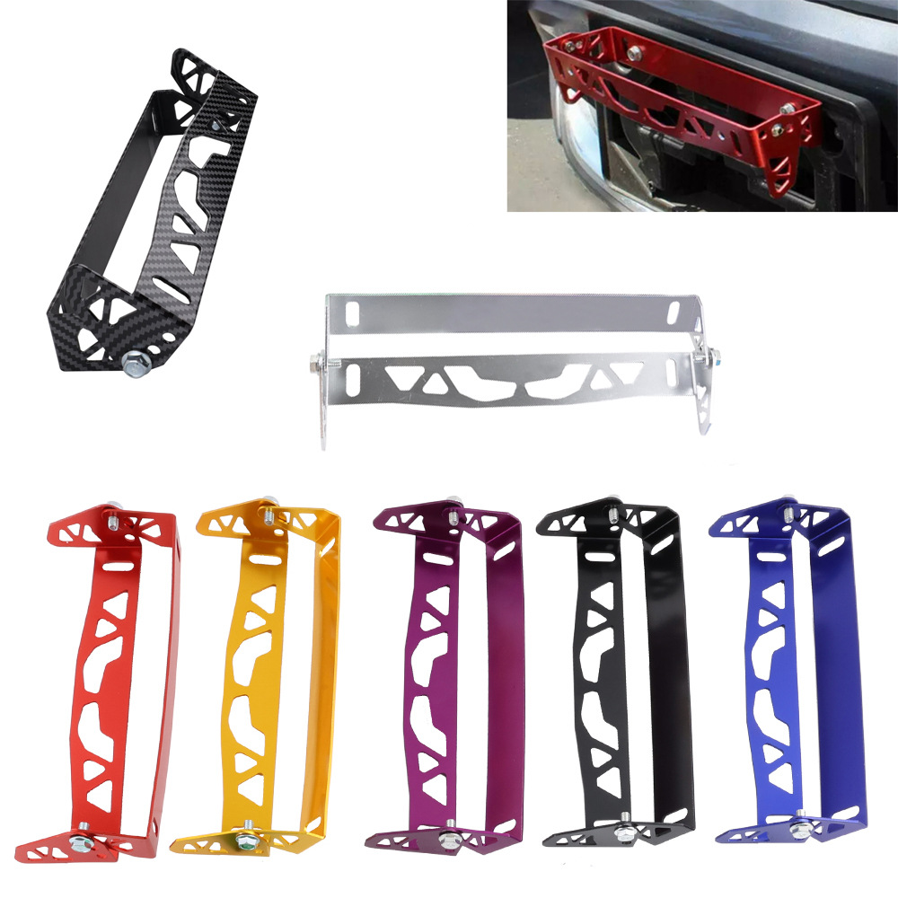 (Factory Direct Shipping) Adjustable Angle License Plate Holder for Car Modification, Rotating Aluminum Alloy License Plate Frame