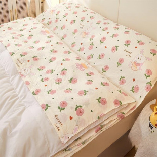 Pure Cotton Travel Portable Bed Bed Sheets Quilt Cover Four-Piece Set for Outing Three-Piece Set Sleeping Bag Hotel Adult
