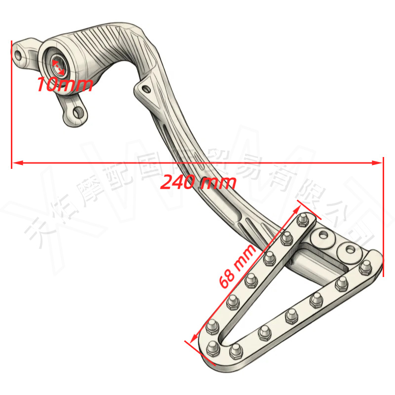 Suitable for KTM/GAS/Husqvarna SX EXC TE MC 125-530 off-road motorcycle brake pedal