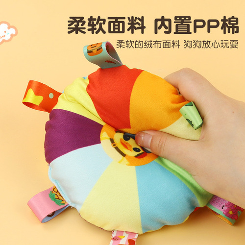 Dog toy frisbee, dog training frisbee for Border Collie and Golden Retriever, medium to large-sized dogs, durable bite-resistant pet plush frisbee