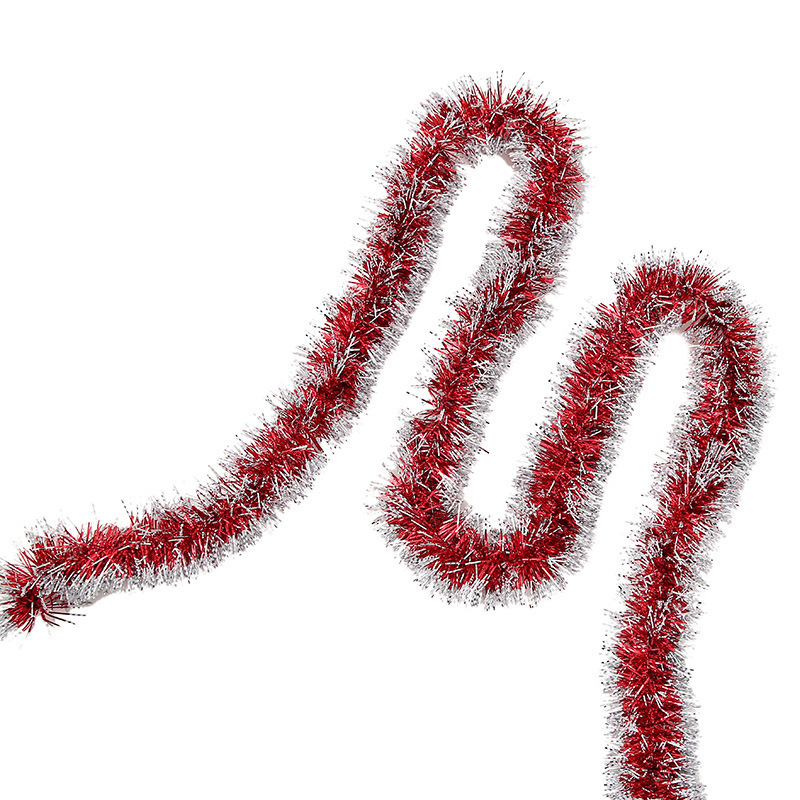 Navidad colorido raya lana raya Garland bar escuela kindergarten atmósfera diseño partido apoyos decoración del árbol de Navidad