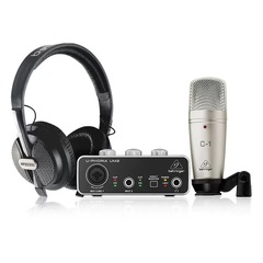 BEHRINGER/百霊達u-phoria studio proプロ録音サウンドカードマイクセットUM2