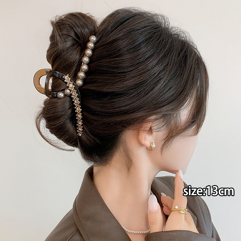 Clip de cabello grueso, cabello super grande, clip de cabello, cabeza posterior, clip de tiburón de alto nivel, tocado, clip de cabello para mujeres