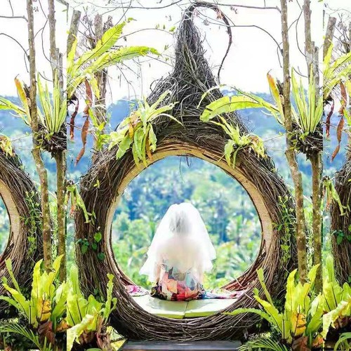 Outdoor Bird's Nest Bali Famous Swing Chair Campsite Creative Decor Suspension Homestay Swing Basket