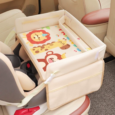 Car table board Table Storage Toy Table - happy-friends-lion-monkey