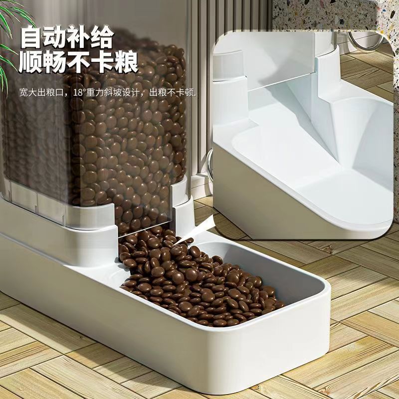 狗狗猫咪饮水机猫粮自动喂食器猫投喂宠物喝水猫碗狗碗用品批发|undefined