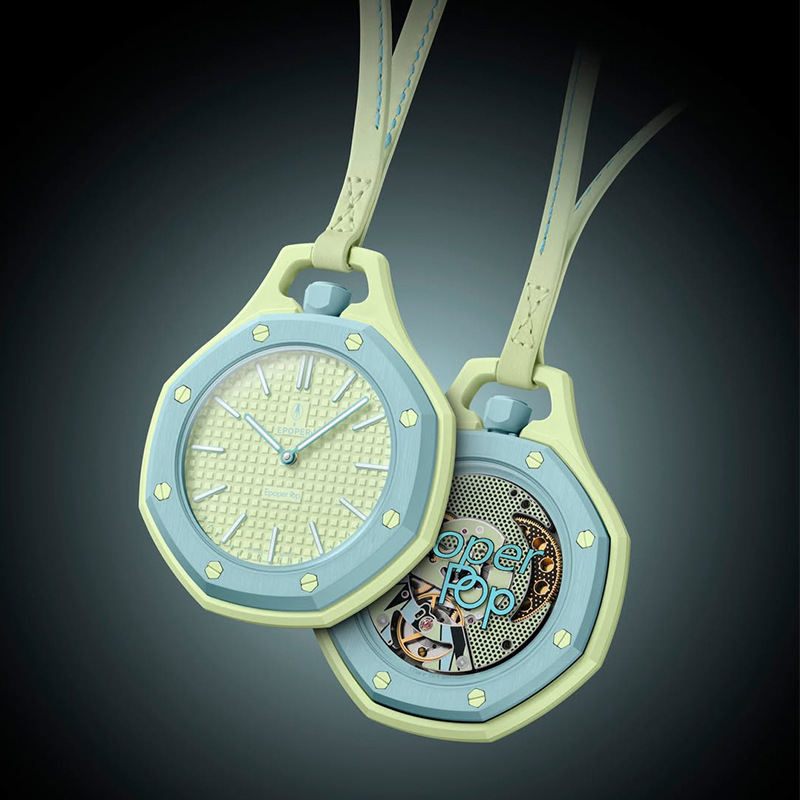 New AP Royal Oak Century Collaboration Model RP Candy Color Octagonal Wall Clock Mechanical Collaboration Model AP New AP Royal Oak Century Collaboration Model RP Candy Color Octagonal Wall Clock Mechanical Collaboration Model AP