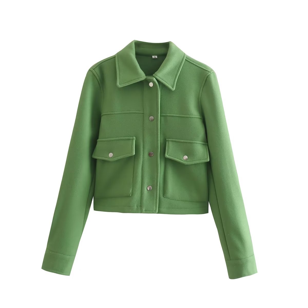 Women's clothing spring new arrival women's street casual tweed shirt woolen jacket top 8BS9568_voghion.com