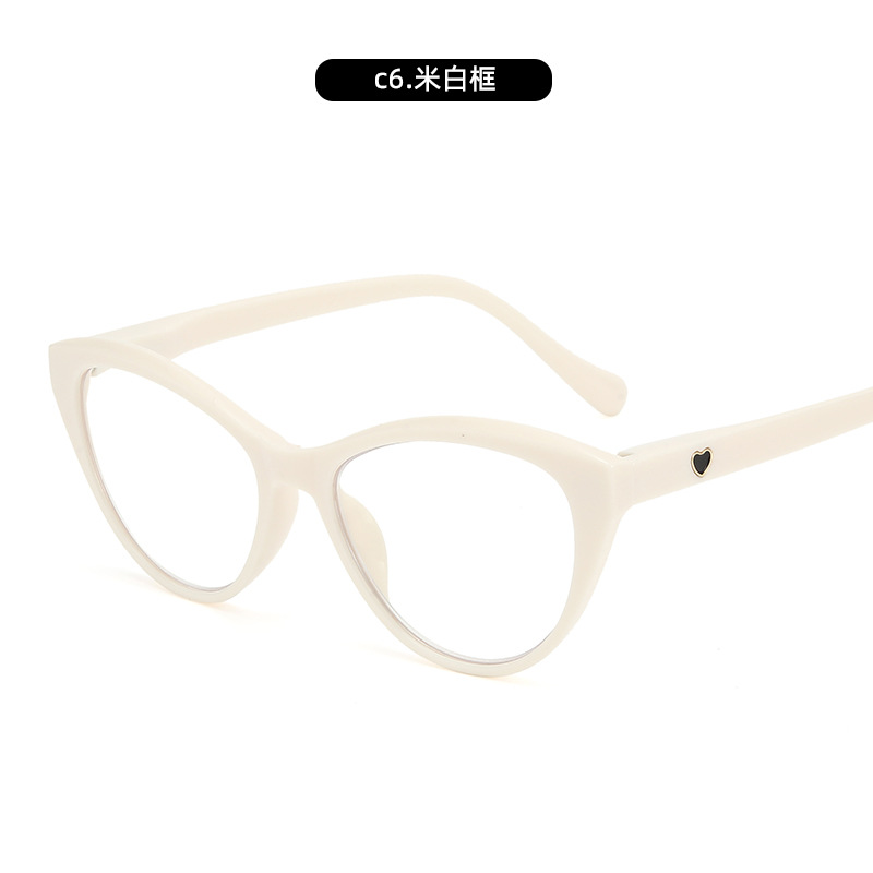 Nuevas gafas de lectura anti-luz azul de moda, marco de ojo de gato para mujer, versión coreana, personalidad cómoda, espejo de mediana edad y ancianos, modelo de celebridad de Internet