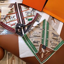 2025新款骏马的披挂70真丝羊绒双面双色方巾高级小丝巾丝绒围巾