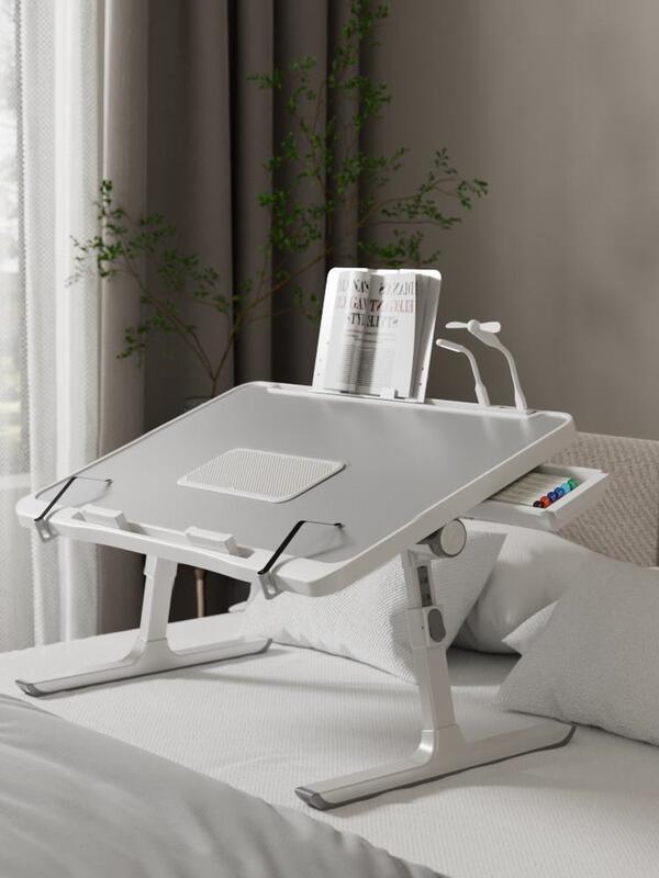 Bed Small Table Foldable Lifting Adjustable Bay Window College Students' Dormitory Lower Bed Learning Homework Desk Computer Desk