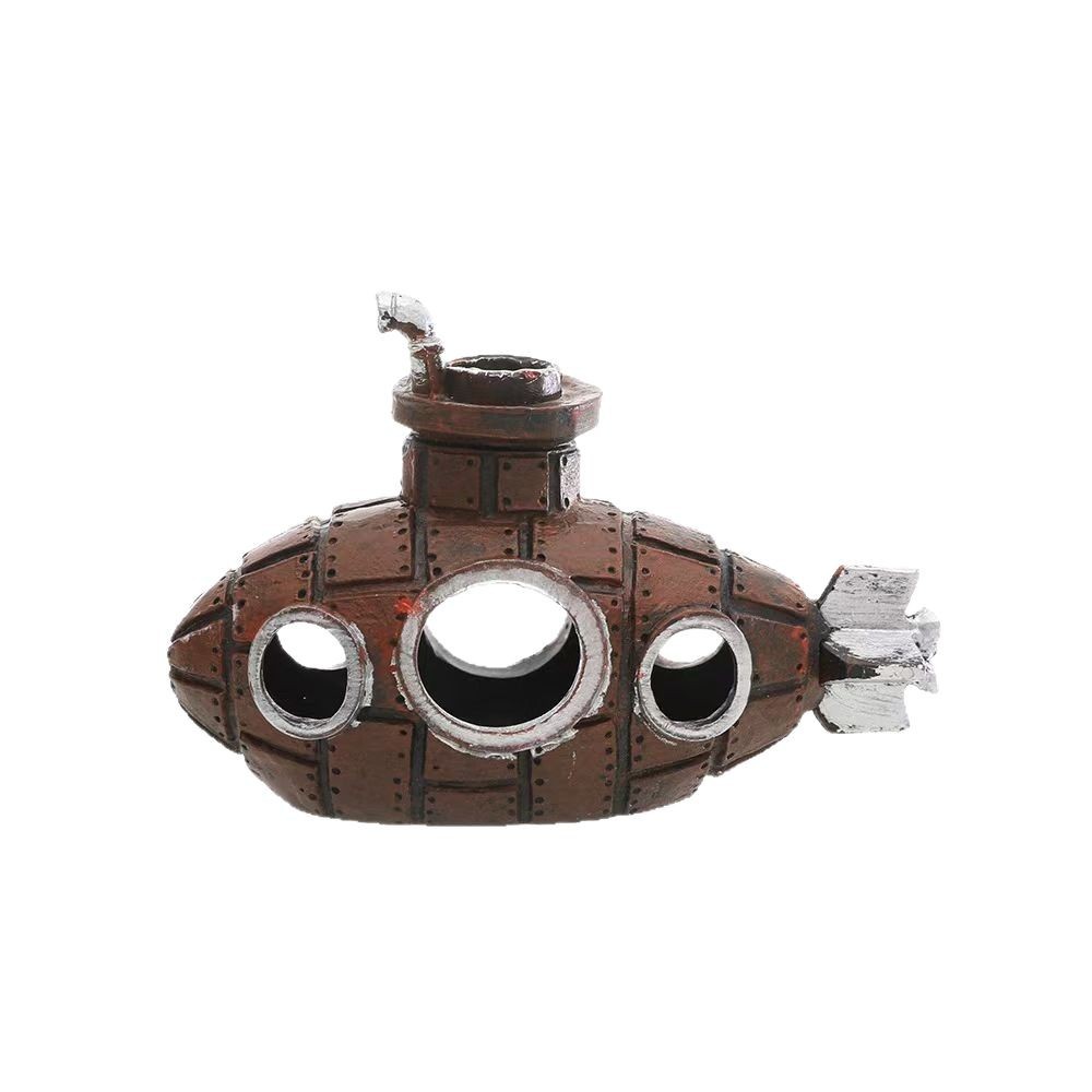 Escenografía de pecera estilo explosivo submarino acuario decoración de PVC para evitar agujeros decoración nueva fábrica de tanques de cría de peces y camarones