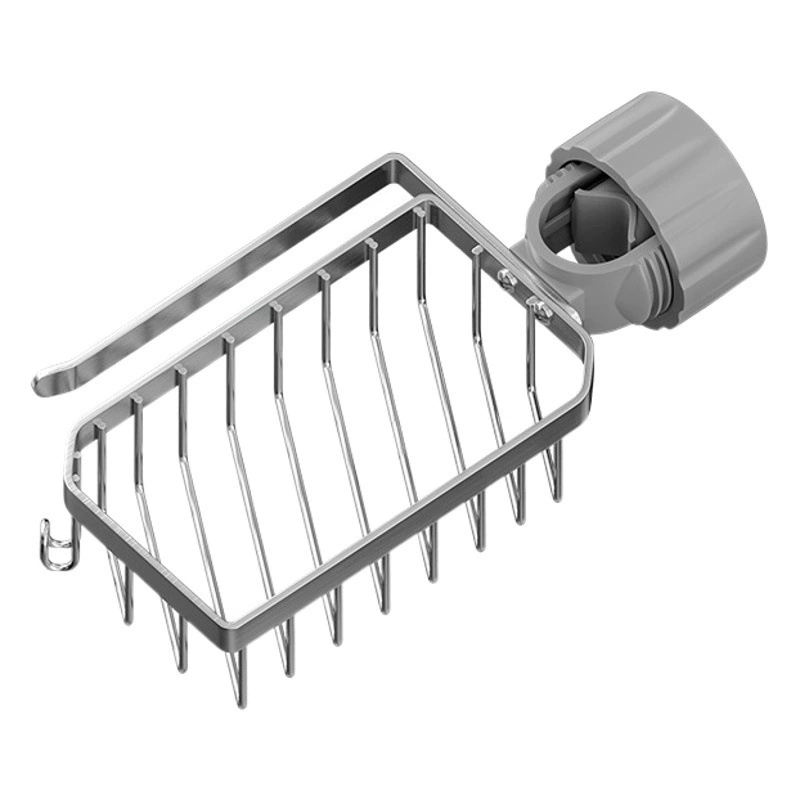 Стеллаж для хранения смесителя из нержавеющей стали Пряжка для кухонной раковины Вешалка для слива Тряпка Губка Настенная стойка для хранения Трансграничный