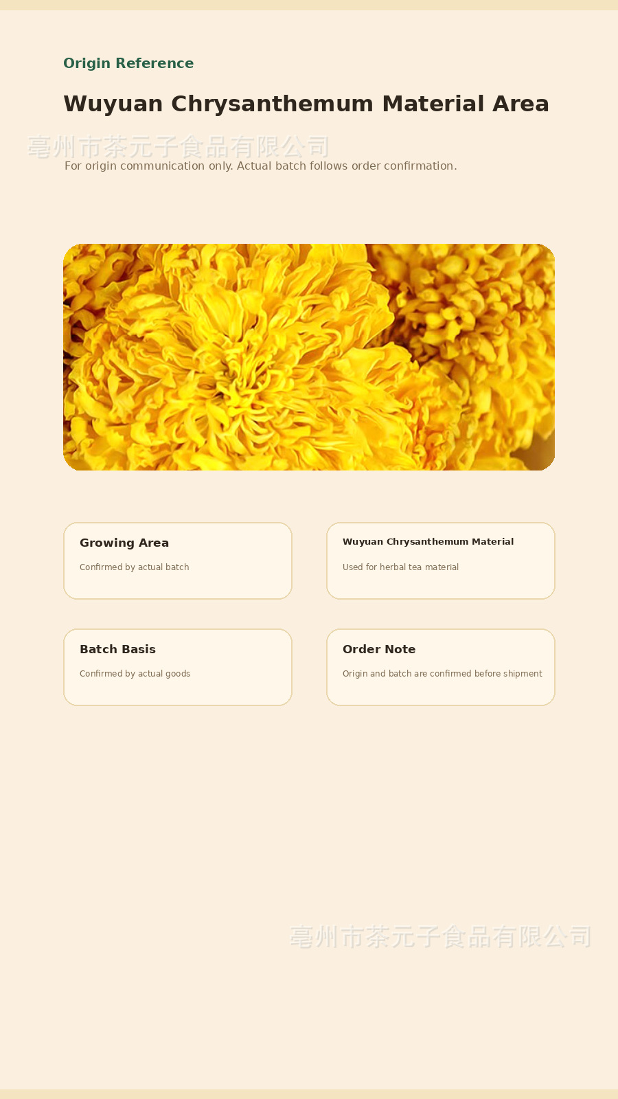 Tai Ju Chrysanthemum Buds Herbal Tea 50g Dried Flower Buds for Brewing and Daily Wellness key features