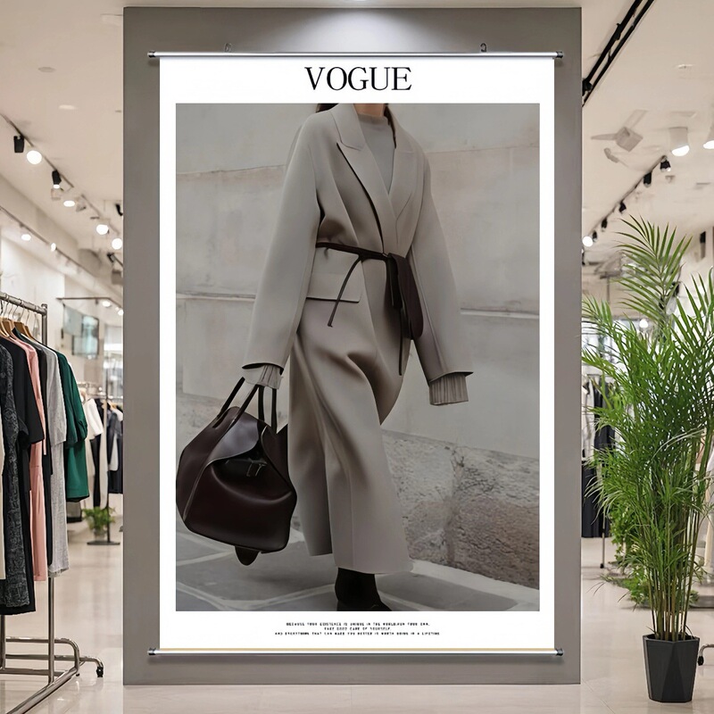 Ins-Style Korean Clothing Store Autumn and Winter Poster Atmosphere Setup Hanging Paintings Studio Photo Background Wall Decorative Paintings