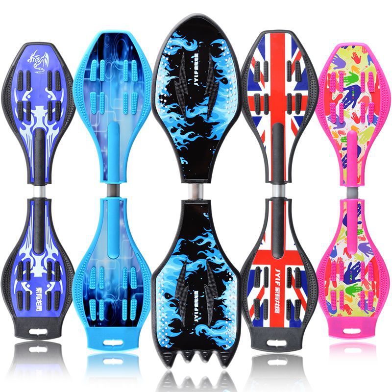 K4S Kidsren's Two-Wheeled Scooter Flash Wheel Adult Swing活力Board Teenagers 0.1kg Wheel Skateboard