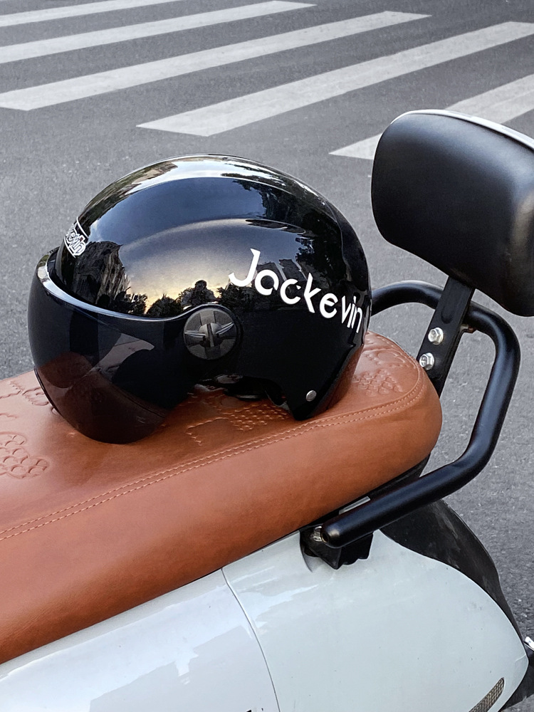 Electric Vehicle Summer Sunscreen Half Helmet - Universal