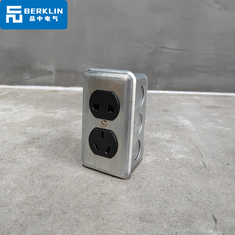 Interruptor de toma de aire industrial de Berklin ventilador de cemento abierto ventilador de cinco agujeros retrógrado galvanizado una cuenta de doble control dos o tres enchufes