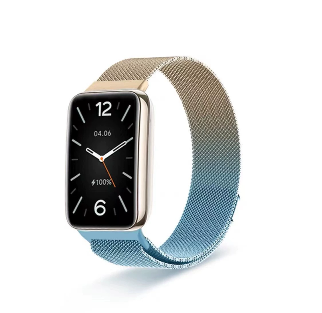 Milanese strap (Xiaomi 7Pro), stainless steel mesh, adjustable magnetic clasp, multi‑color