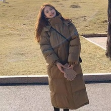 年新款韩版棉衣女长款时尚过膝学生羽绒棉服加厚棉袄冬季外套