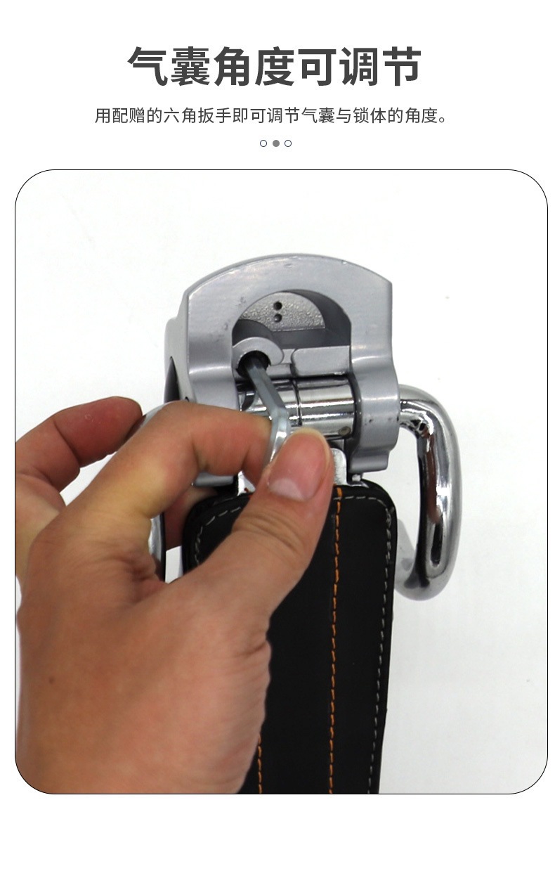 Factory Direct Supply Car Steering Wheel Lock, Car Use Safety Anti-Theft Lock, Sturdy and Durable Car-Mounted Double Hook Faucet Lock