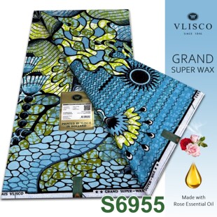 ���ޞ���ɰϞȾ����African Grand Wax Glitter Fabric 6Yard