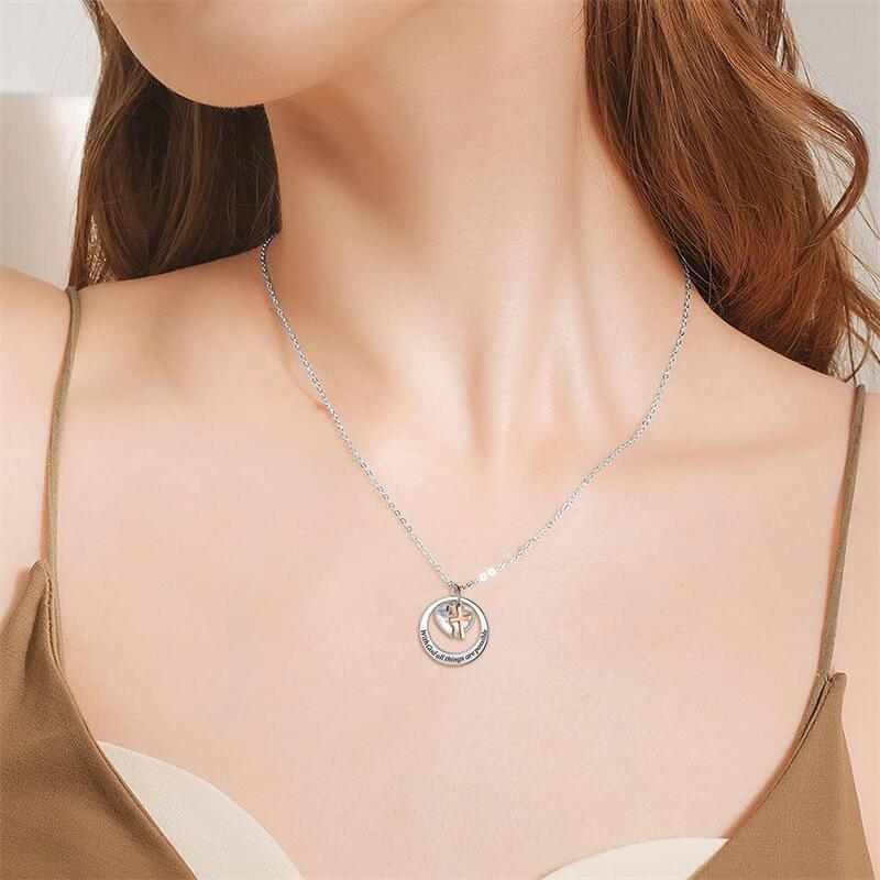 11g Weight PVD Coated Gold Plating Process 304 Stainless Steel Pendant Material Pendant Necklace Classification 304 Stainless Steel Chain Material 304 Stainless Steel Material Heart Shape Pattern Women's Gender Simple Style, Classic Style Style Bestseller Heart Shaped Crystal "Faith Hope Love" Stainless Steel Cross Pendant Necklace Unisex Polished Finish Geometric Pattern 8
