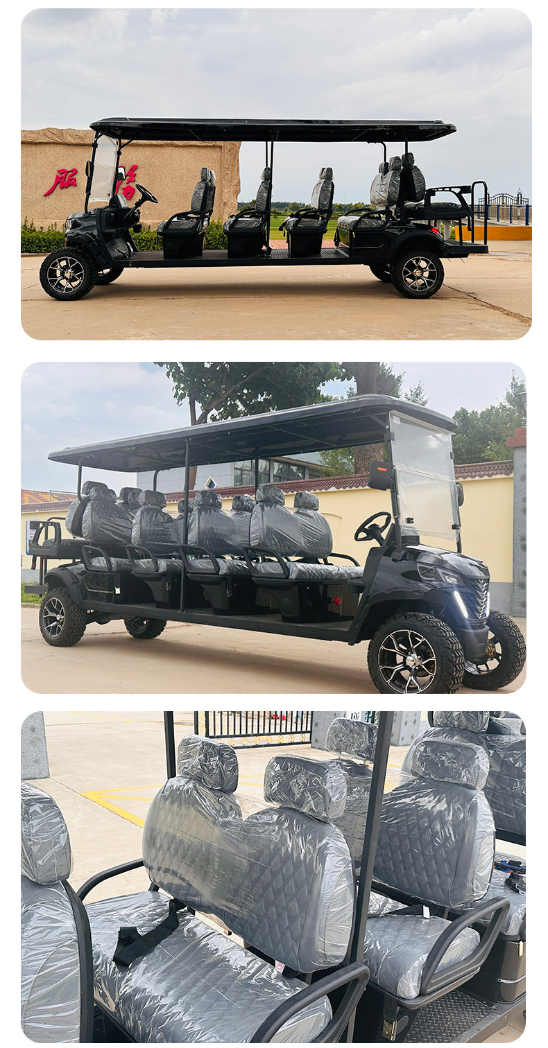 New Models of Electric Golf Carts for Global Export, Community Property Patrol Vehicles, Park and Tourist Sightseeing Vehicles