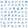 PT109【Blue Coquette】Transparent model-60 sheets