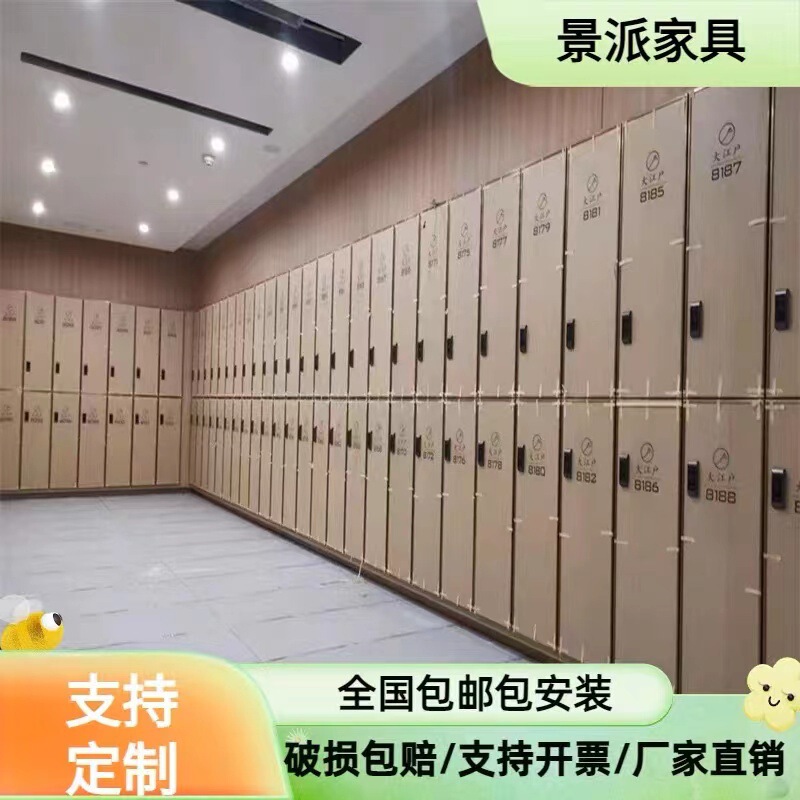 High-grade Wardrobe Storage Cabinet Staff Cabinet Wooden Wardrobe Dormitory Gym Swimming Pool Bathing Center Cabinet