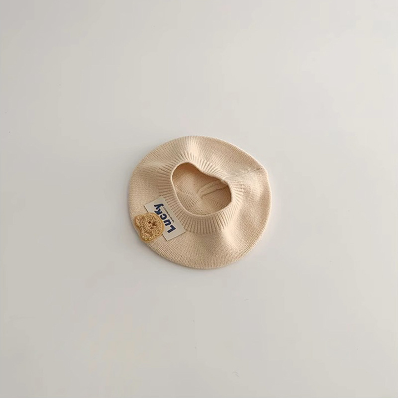 Unisex Baby hut Herbst/Winter ins glück Bär stricken Künstler Hut Woll hut kinder baskenmütze_voghion.com