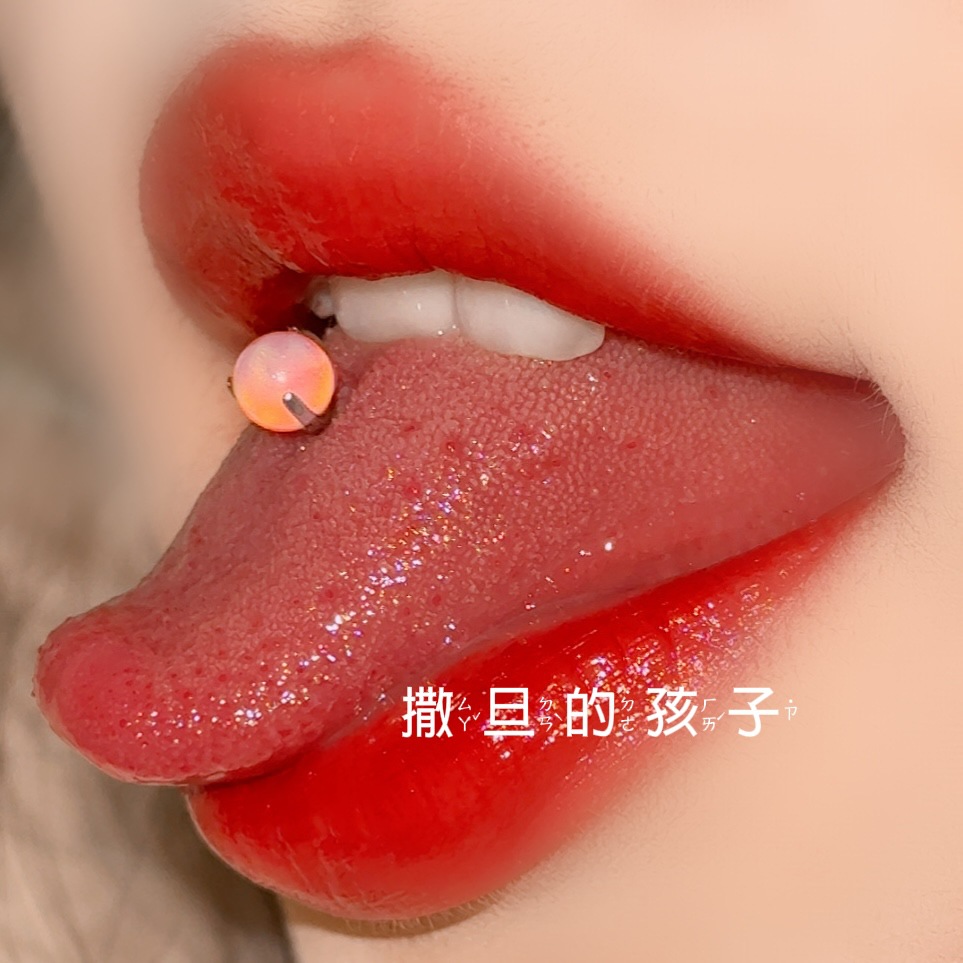 F136 Titanium Alloy Tongue Nail Nebula Opal Tongue Barbell Tongue Ring Piercing Jewelry Wholesale detail image 16