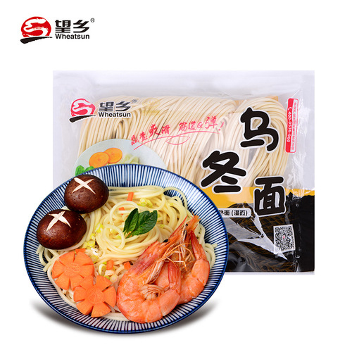 Wangxiang Udon Noodles Fresh Noodles 400g Semi-dry Hanging Noodles Quick-cooking Wet Noodles Hot Pot Noodles Food & Catering Noodles Factory Wholesale