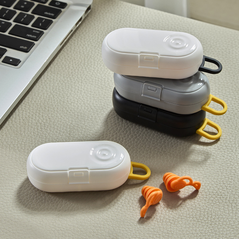 Portable soundproof earplug compartment storage box compact and exquisite toothpick needle and thread household small objects anti-loss finishing box
