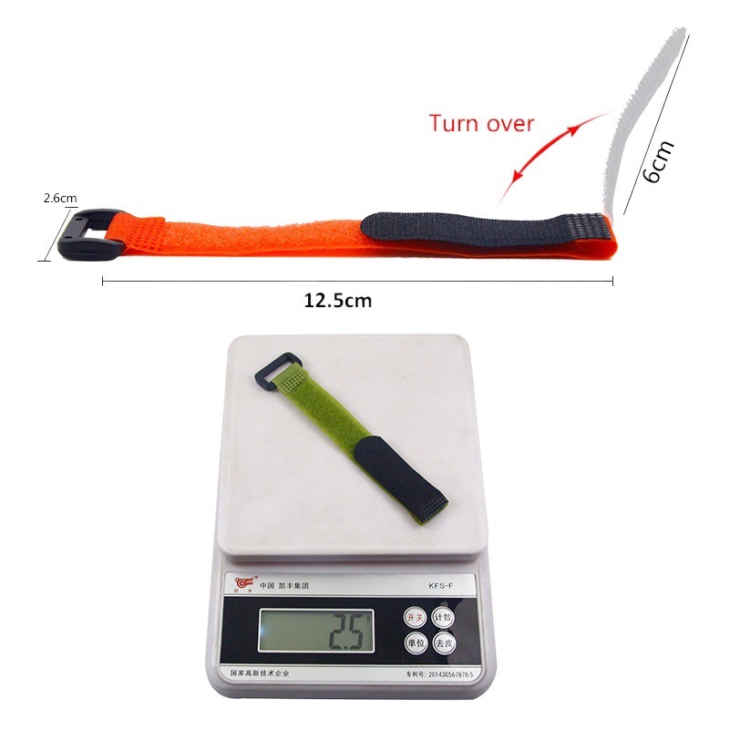 Luya cebo varilla Dispositivo de Unión Velcro hebilla inversa Velcro cinta caña de pescar cinturón vinculante accesorios de artes de pesca al aire libre