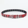 Dopamine red square double row of stars (3.3cm)