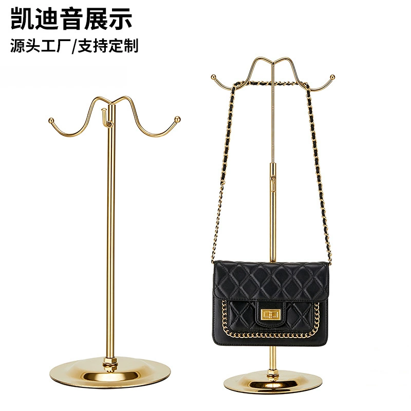 Прямые поставки с завода: регулируемая подставка для сумок из нержавеющей стали, демонстрационный стенд для торговых центров, двойной крючок
