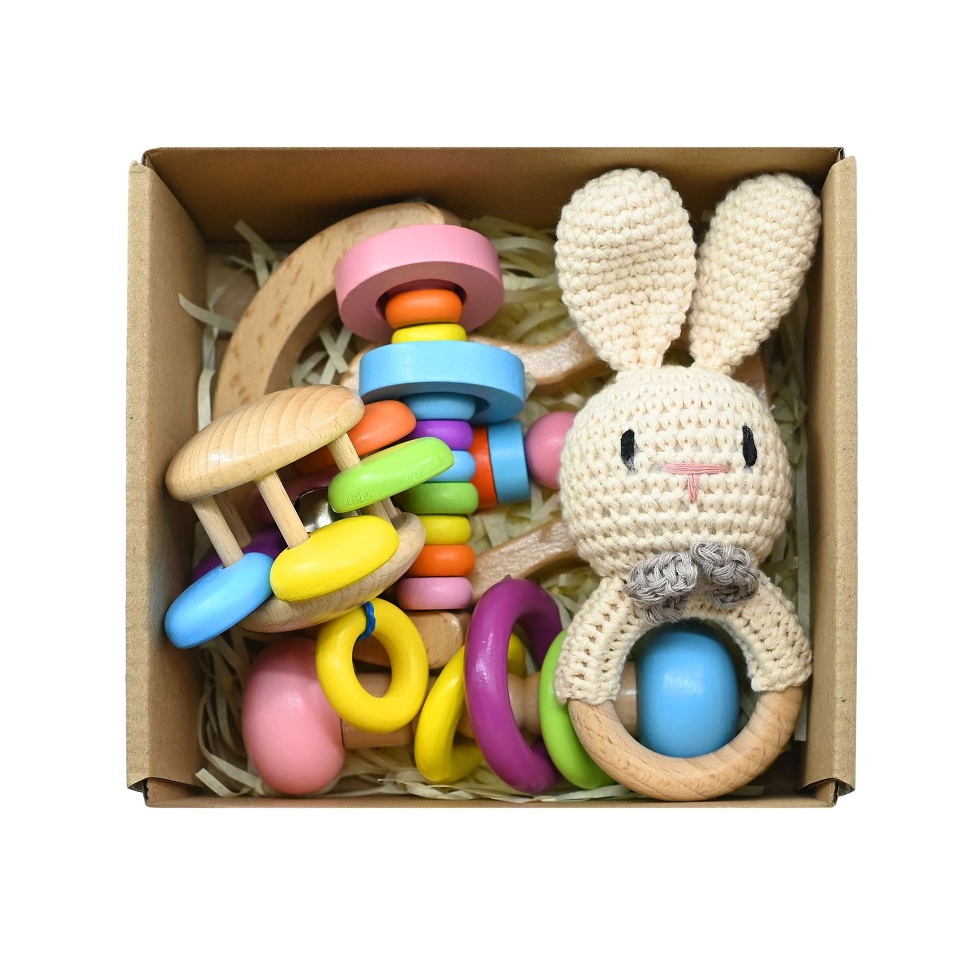 회색 나비 넥 라인 토끼