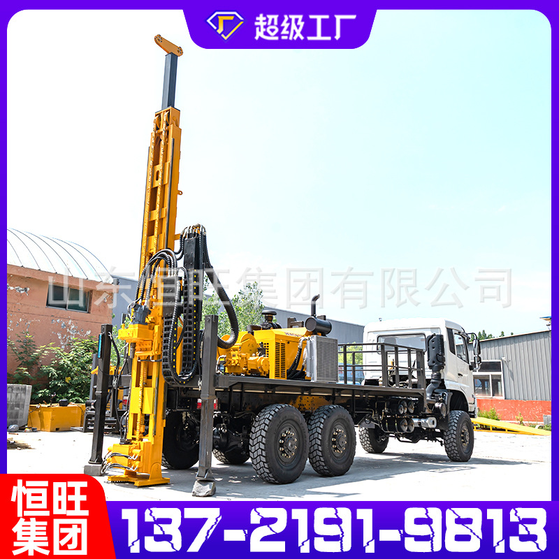 Máquina de perforación de núcleo de cuerda, muestreo completo de roca y suelo, perforación de núcleo, exploración y estudio, vehículo hidráulico completo