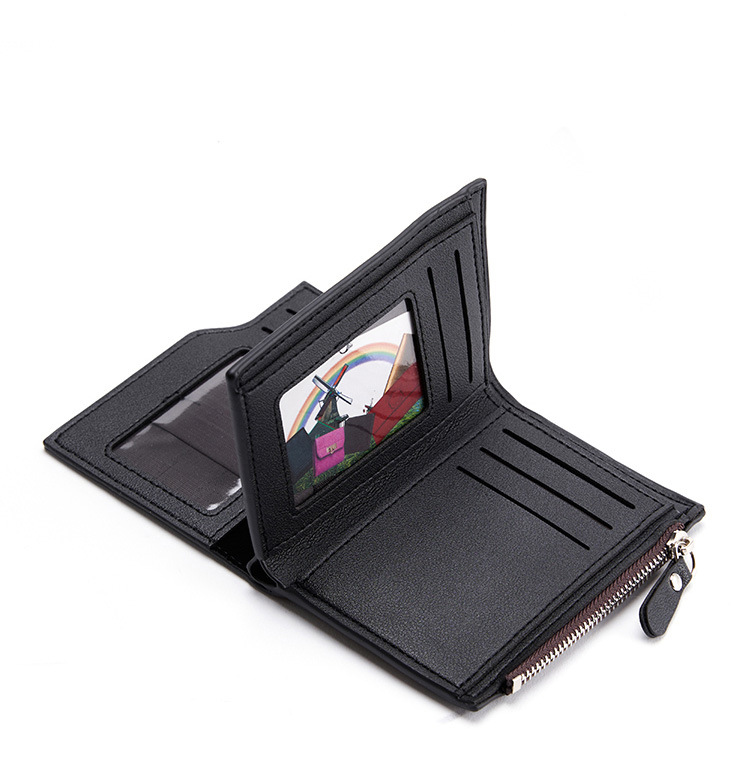 Men's Solid Color Pu Leather Open Wallets display picture 3
