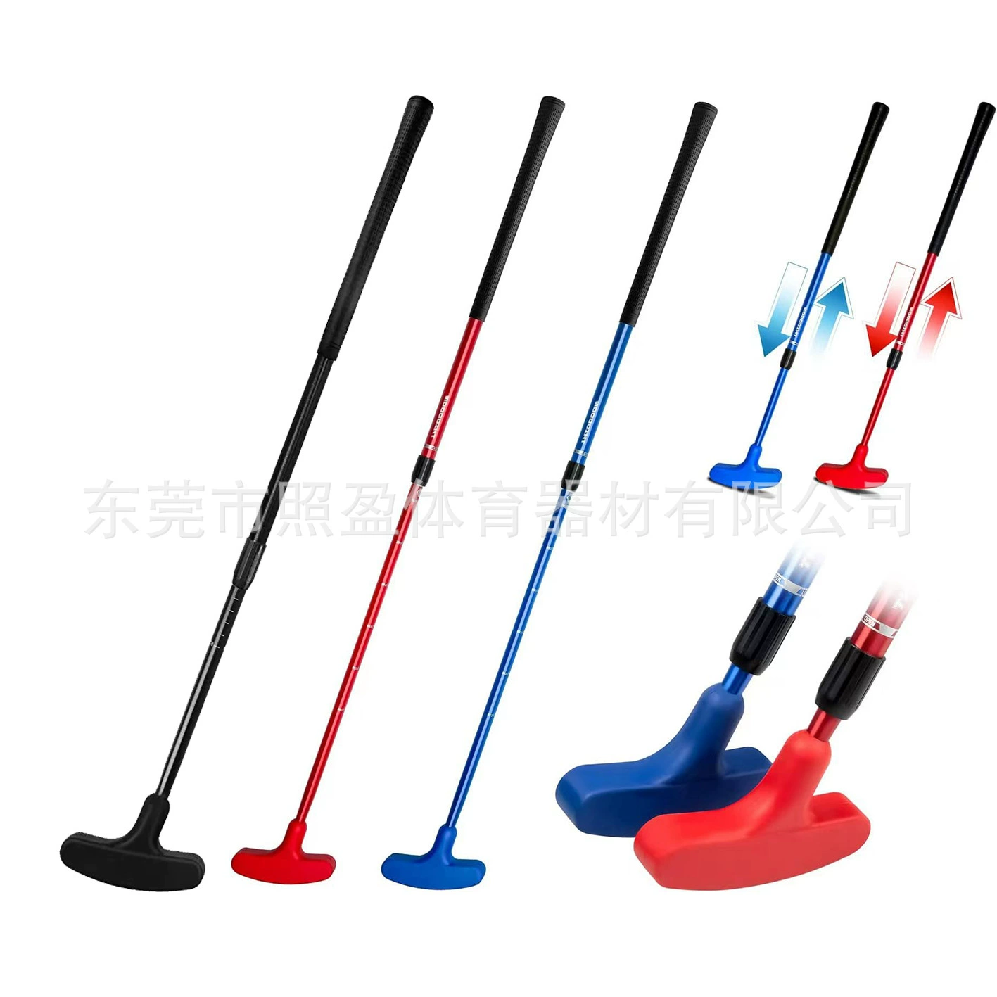 Производители поставляют Golf 2-секционный Телескопический толкатель, тренировочный мяч, регулируемая высота, двусторонний толчок