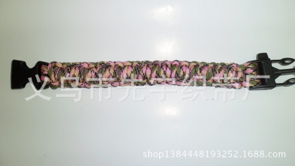 个性时尚 手工伞绳编织 户外野营伞绳手链登山链