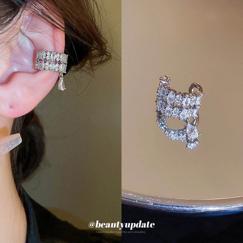 Pinzas para la oreja de mariposa multicapa de sensación de alta calidad estilo ins 2024 nuevas pinzas para la oreja sin agujeros para la oreja