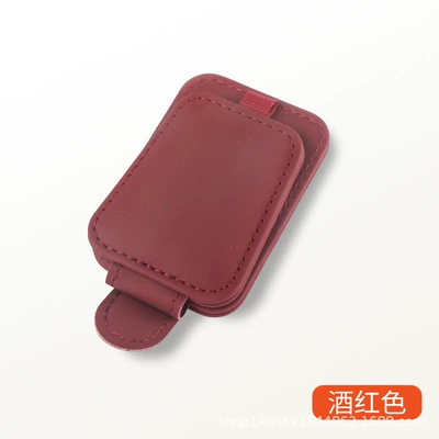 Car Glasses Clip/Bill Clip bracket sun visor sunglasses car - wine-red